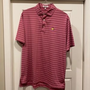 Masters polo shirt by Peter Millar. Mauve pink.